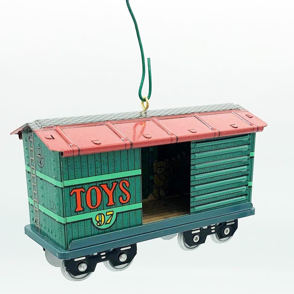 Yuletide Central 1997 Pressed Tin Train Hallmark‎ Ornament